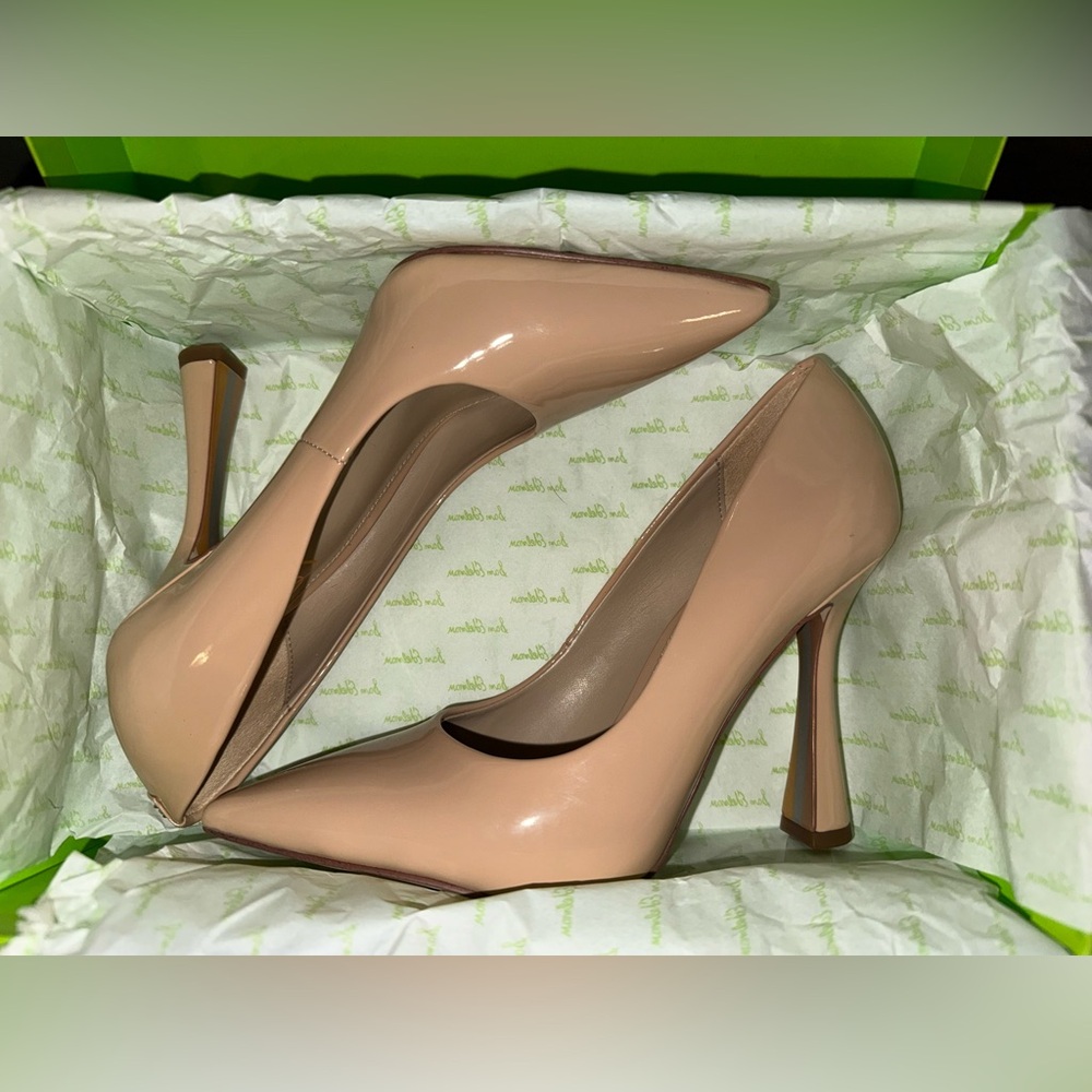 Sam Edelman Nude Patent Heels